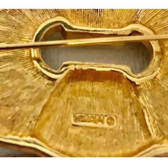 Vintage Monet Parure Art Deco Brooch - Picture 3 of 3